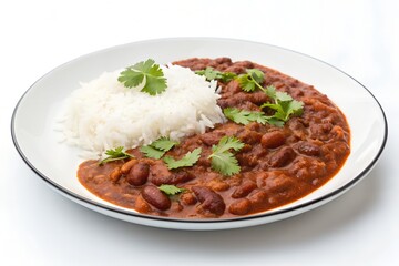 Single-plate-of-Rajma--Red-Beans-Curry