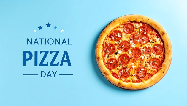 Pepperoni pizza for National Pizza Day.