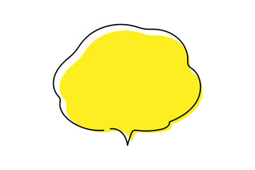 手書き風のかわいい吹き出し素材イラスト