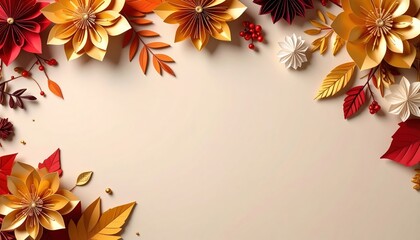 Vibrant paper floral arrangement art background decorative content studio setting aesthetic viewpoint creative concept