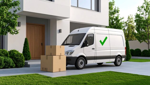 Modern home delivery van