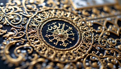 Obraz premium an exquisitely crafted object that appears to be an intricately designed metalwork piece