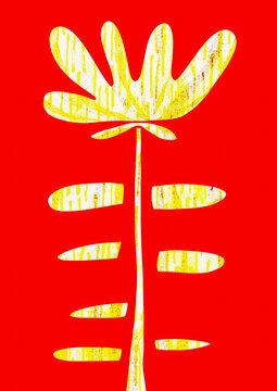 Illustration abstract flower 