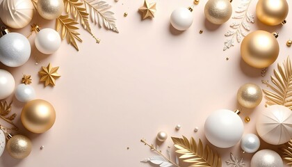 Celebratory holiday decoration elegant setting festive ornaments soft background close-up view luxurious christmas atmosphere
