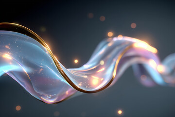 abstract background with glowing lights