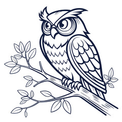 owl sitting on a branch