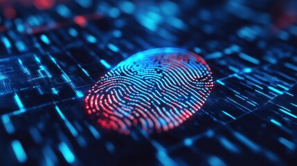 Fingerprint on a digital grid