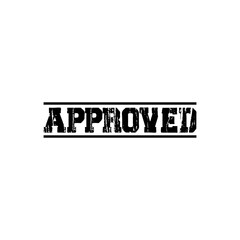 Approved. Grunge rubber stamp. Vector illustration.
