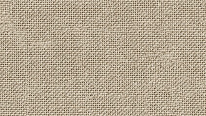 Close up view of a natural linen fabric texture.