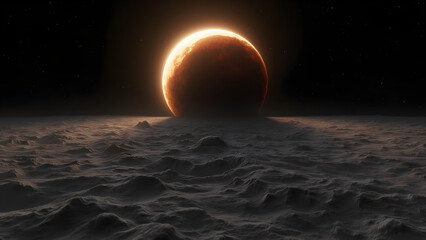 Lunar eclipse shadow movement over Moon. Partial lunar eclipse visuals explained. Ultra-realistic lunar surface during eclipse. Capturing shadows on the Moon’s surface.