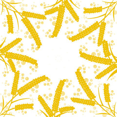 illustration of weeds for spring or summer background. 