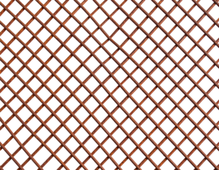 Old rusty steel grid isolated on white