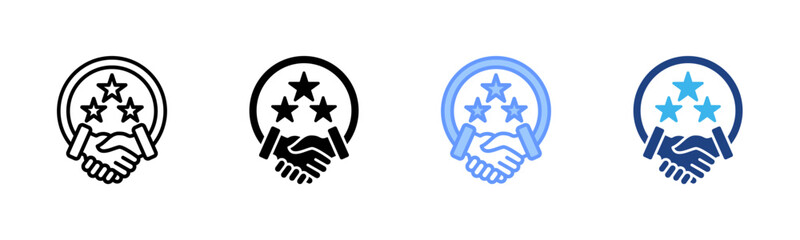 Excellence  icon set multiple style collection