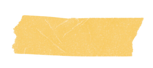 yellow sticker paper tape washi tape high quality isolated	
