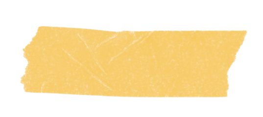 yellow sticker paper tape washi tape high quality isolated	
