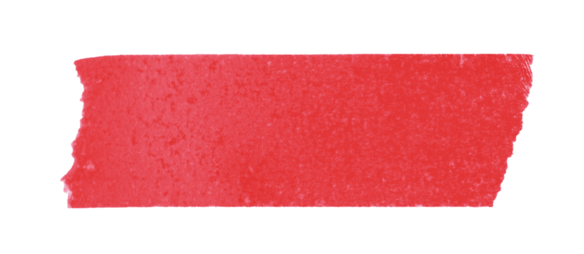 red sticker paper tape washi tape high quality isolated	
