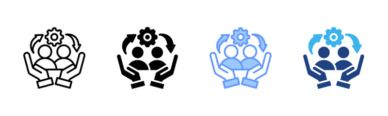 Inclusion icon set multiple style collection