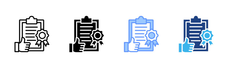 Compliance icon set multiple style collection