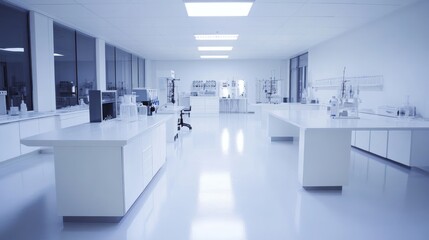 Modern, bright laboratory interior