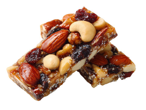 Prepare healthy nut bars at home kitchen food recipe indoor tutorial. Isolated on transparent background, png. - Powered by Adobe