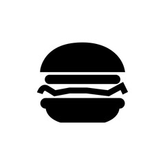 vector illustration of a black burger food