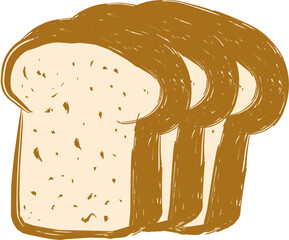 vector illustration of a bread