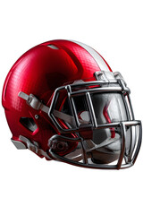 Fototapeta premium Football helmet side angle, isolated on transparent background,