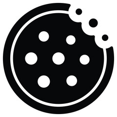 Cookie icon for browser data and web privacy