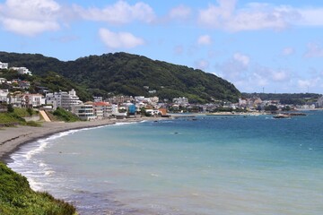 Fototapeta premium Along the coast of western Miura Peninsula in the 