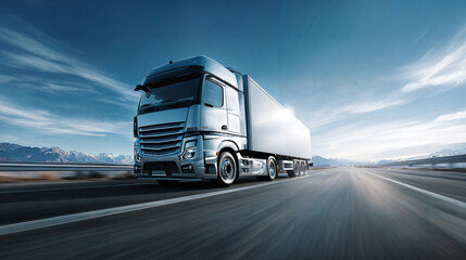 truck on the highway