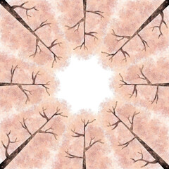 Illustration of autumn tree for background or wallpaper.