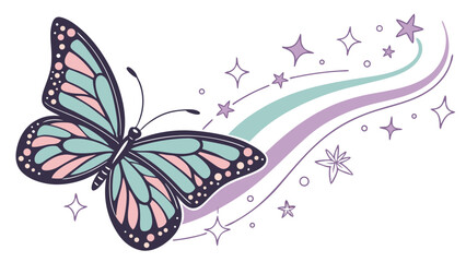 vector illustration of a butterfly