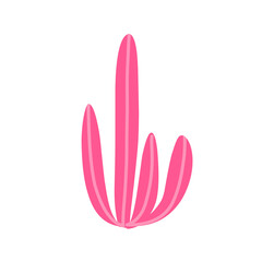 pink cactus vector women's day