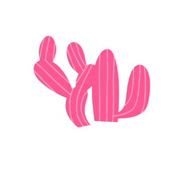 pink cactus vector women's day
