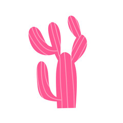 pink cactus vector women's day