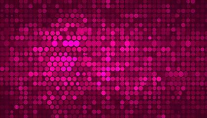 Abstract background of glowing pink circles