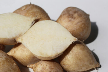 Mexican turnip or jicama or yam bean