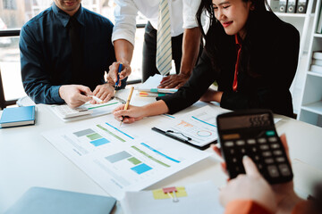 The financiers are calculating personal taxes for their customers.