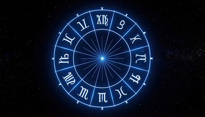 Zodiac wheel in space