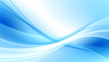 Obraz premium Abstract light blue flowing curves