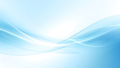 Abstract light blue waves