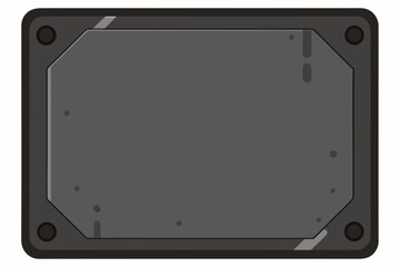 Fototapeta premium tablet pc on white background