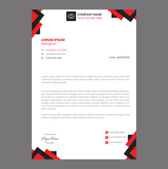 corporate modern letterhead design template 