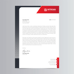 Clean and corporate letterhead template | Premium Vector
