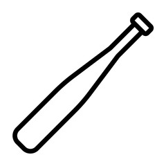 Baseball Bat Vector Filled Icon Design
