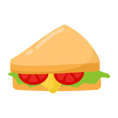 Doodle and Simple Sandwich Style Illustration