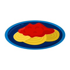 Doodle and Simple Spaghetti Style Illustration