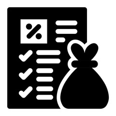 Financial Checklist Document Icon