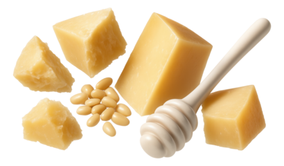 Toasted multigrain bruschetta with thinly sliced turkey, cranberry relish, and sage leaves