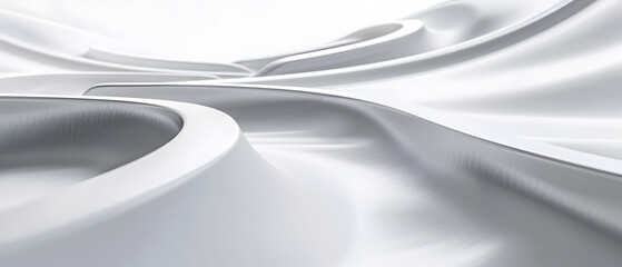 
Road over each other on white background. 3d rendering. Abstract image of two curved roads.